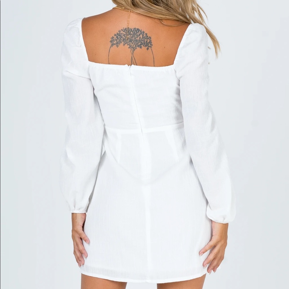 Princess Polly Alena Mini Dress White Size 6 - Picture 4 of 12